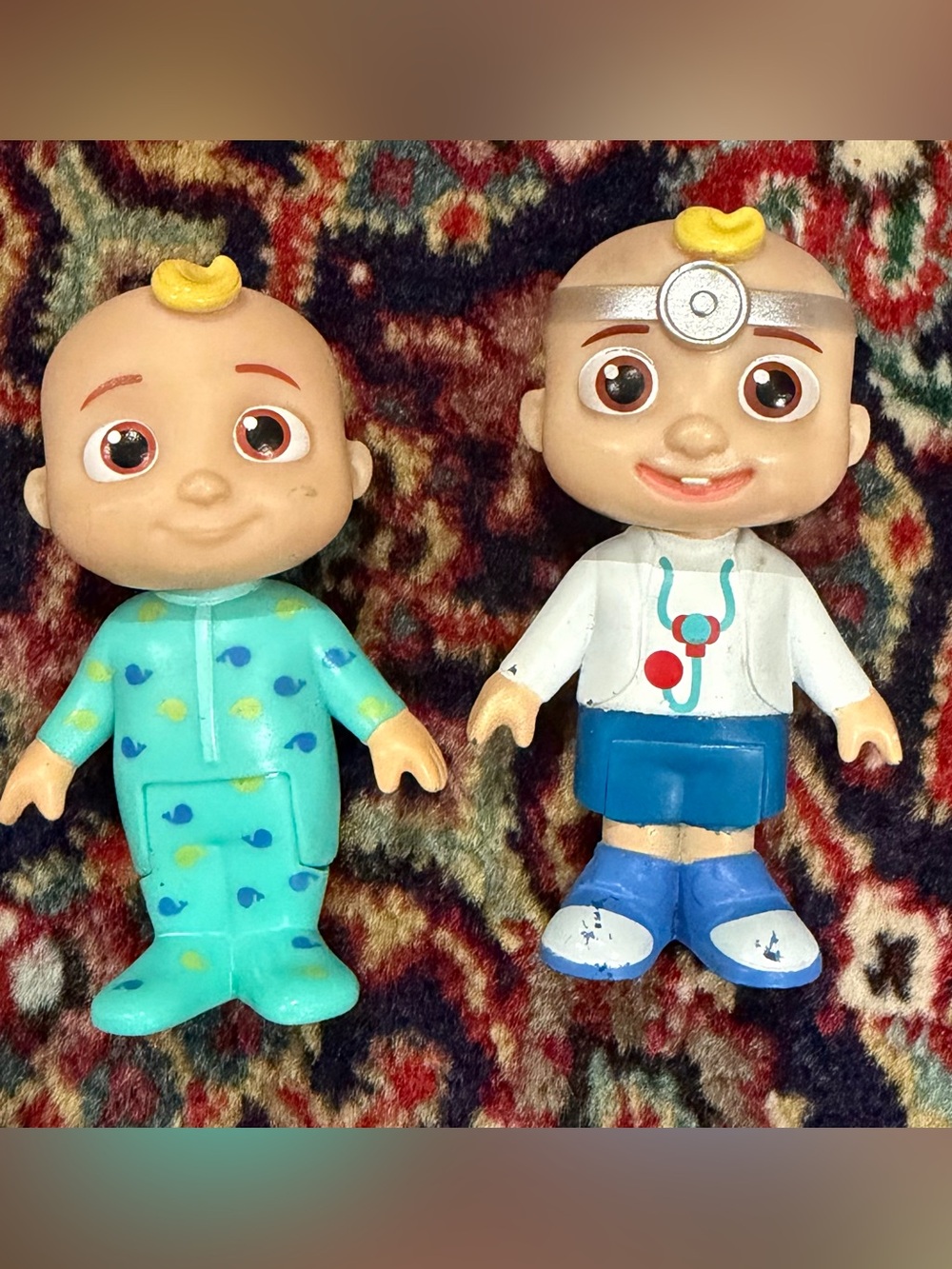 COCOMELON JJ IN PAJAMAS.DR. JJ CAREER FRIENDS. 2 TOYS FIGURES
